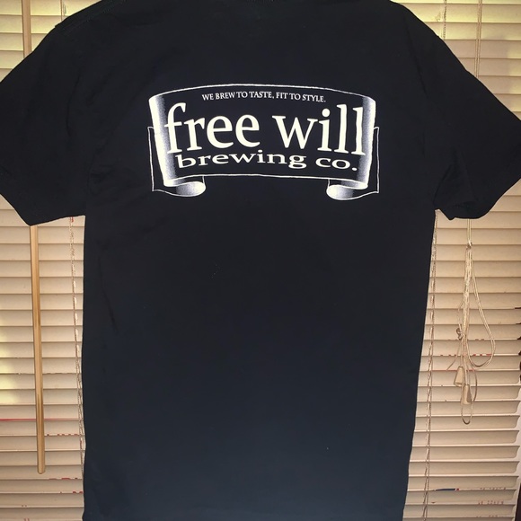 Free wheel brewing company double sided graphic T-shirt. Size M Next Level - Picture 6 of 6